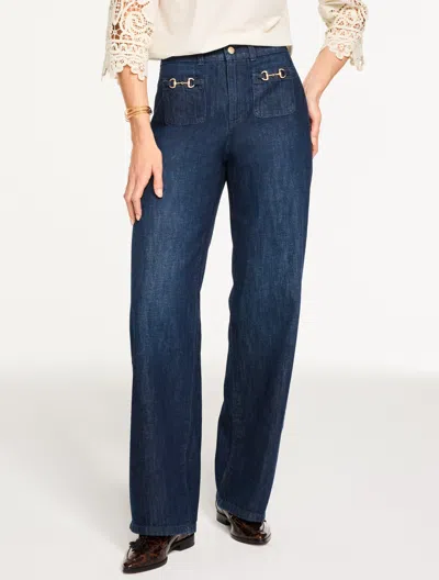 Talbots Plus Petite - Relaxed Trouser Jeans - Wellington Wash - 16