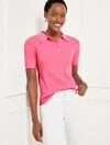 Talbots Plus Petite - Ribbed Polo Sweater - Poppy Pink - 3x  In Poppy Pink