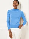 Talbots Plus Petite - Scallop Edge Raglan Sweater - Blue Wave - 3x