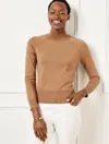 Talbots Plus Petite - Scallop Edge Raglan Sweater - Cafe - 1x