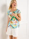 Talbots Plus Petite - Scenic Bateau Neck Top - White - 2x  In White