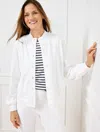 Talbots Plus Petite - Seaside French Terry Jacket - White - 3x
