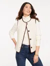 Talbots Plus Petite - Sherpa Vest - Ivory - 3x  In White
