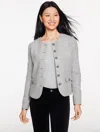 Talbots Plus Petite - Shetland Jacket - Grey Melange - 22  In Gray