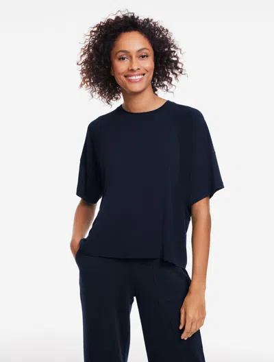 Talbots Plus Petite - Short Sleeve Crewneck T-shirt - Blue - X