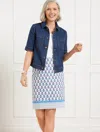 Talbots Plus Petite - Short Sleeve Jean Jacket - Erica Wash - 3x  In Erica Wash
