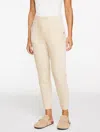 Talbots Plus Petite - Sky Lounge Velour Jogger Pants - Ivory - 2x  In White