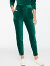 Talbots Plus Petite - Sky Lounge Velour Jogger Pants - Pine Grove - X  In Green
