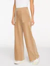 Talbots Plus Petite - Sky Lounge Velour Wide Leg Pants - Toasted Coconut - 3x  In Brown