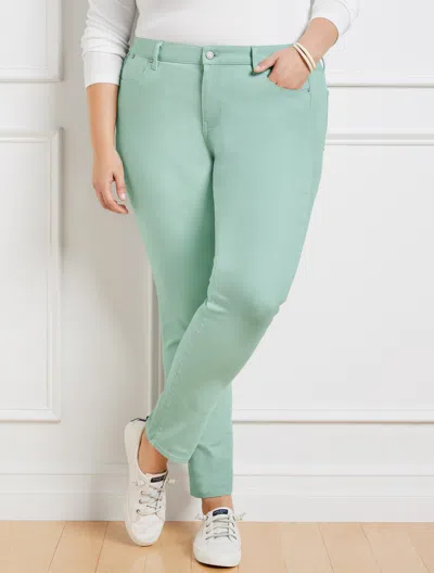 Talbots Plus Size - Slim Ankle Jeans - Cool Mint - 24