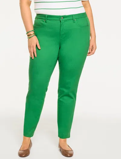 Talbots Plus Petite - Slim Ankle Jeans - Hillside Green - 22