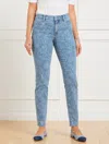 Talbots Plus Petite - Slim Ankle Jeans - Linear Garden - Mid Wash Blue - 22  In Mid Wash Blue