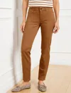 Talbots Plus Petite - Slim Ankle Jeans - Piece Dyed - Sierra Brown - 22