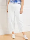 Talbots Plus Petite - Slim Crop Pants - White - 3x