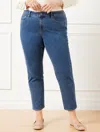 Talbots Plus Size - Slim Straight Ankle Jeans - Nomad Wash - 22  In Nomad Wash