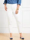 Talbots Plus Petite - Slim Straight Ankle Jeans - White - 22  In White