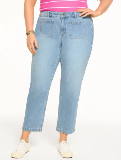 Talbots Plus Petite - Straight Ankle Jeans - Piazza Wash - 18