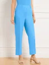 Shop Talbots Petite - Straight Ankle Leg Linen Pants - Lakeside Blue - 16
