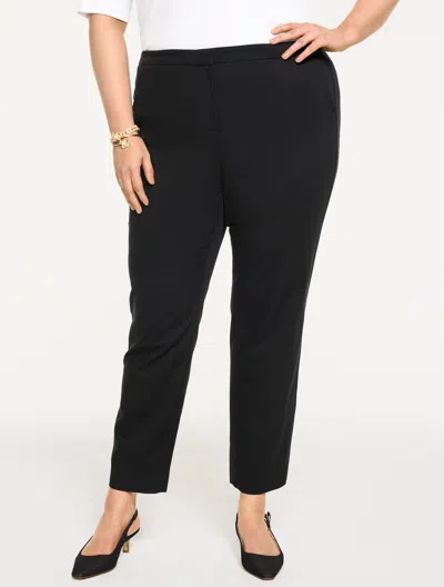 Talbots Plus Petite - Straight Ankle Pants - Black - 20