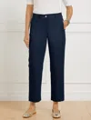 Talbots Plus Petite - Straight Ankle Pants - Blue - 20