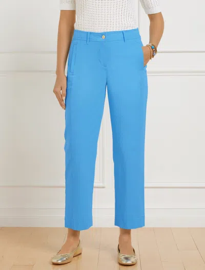 Talbots Plus Petite - Straight Ankle Pants - Lakeside Blue - 16