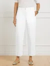 Talbots Plus Petite - Straight Ankle Pants - White - 18