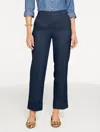 Talbots Plus Petite - Straight Ankle Twill Pants - Blue - 16  In Blue