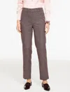 Talbots Plus Petite - Straight Leg City Twill Pants - Aubergine - 22  In Brown
