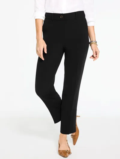 Talbots Plus Petite - Straight Leg Easy Travel Pants - Black - 20