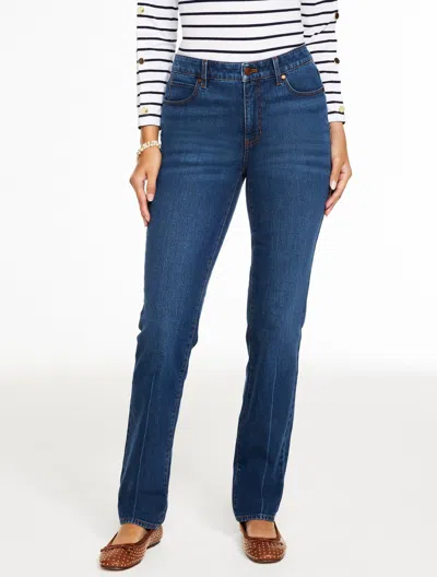 TALBOTS PLUS PETITE - STRAIGHT LEG JEANS - RAMONA WASH - CURVY FIT - 18 TALBOTS