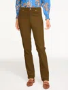 Talbots Plus Petite - Straight Leg Stretch Corduroy Pants - Seaweed - 20  In Green