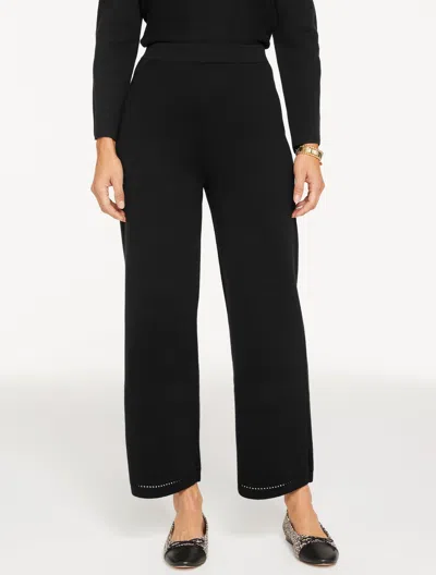 Talbots Plus Petite - Straight Leg Sweater Studio Pants - Black - X