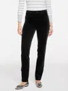 Talbots Plus Petite - Straight Leg Velveteen Pants - Black - 22