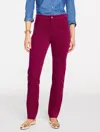 Talbots Plus Petite - Straight Leg Velveteen Pants - Warm Cranberry - 22  In Burgundy