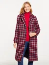 Talbots Plus Petite - Sugarplum Tweed Coat - Blue - X  In Multi