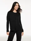 Talbots Plus Petite - Sweater Studio Open Front Cardigan - Black - 3x  In Multi
