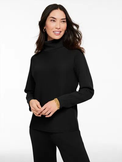 Talbots Plus Petite - Sweater Studio Turtleneck Pullover - Black - 3x