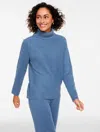 Talbots Plus Petite - Sweater Studio Turtleneck Pullover - Moonlight Blue Heather - 1x