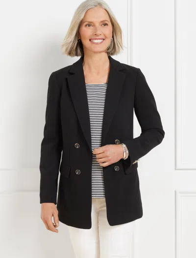 Talbots Plus Petite - Tailored Stretch No Close Blazer - Black - 22