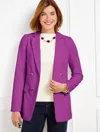 Talbots Plus Petite - Tailored Stretch No Close Blazer - Mulberry Wine - 20