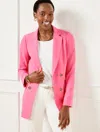 Talbots Plus Petite - Tailored Stretch No Close Blazer - Poppy Pink - 14  In Poppy Pink