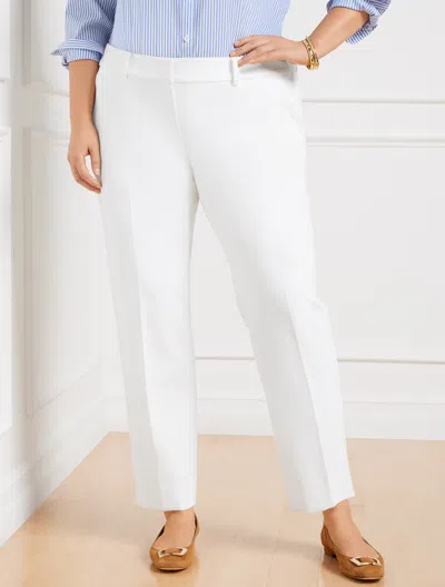 Talbots Hampshire Ankle Pants - Lined - Curvy Fit - White - 20