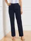 Talbots Plus Petite -  Southampton Straight Leg Linen Pants - Blue - 20 In Blue