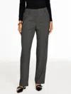 Talbots Plus Petite -  Southampton Straight Leg Pants - Classic Windowpane - Ivory/black - 22 In Multi