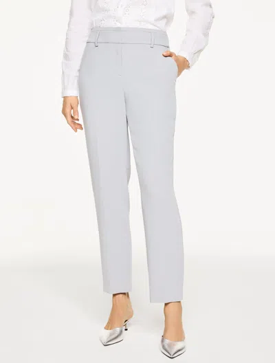 Talbots Plus Petite - Tapered Ankle Polished Crepe Pants - Cloud Grey - 20  In Gray