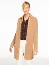 Talbots Plus Petite - Textured Coatigan - Toasted Coconut - 1x  In Brown