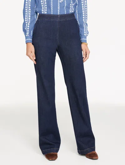 Talbots Plus Petite - Trouser Pull-on Travel Jeans - Deauville Wash - 3x  In Blue
