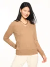 Talbots Plus Petite - V-neck Sweater - Toasted Coconut - 3x  In Brown