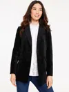 Talbots Plus Petite - Velveteen Blazer - Black - 22  In Black