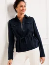 Talbots Plus Petite - Washed Linen Shirt Jacket - Blue - 2x  In Blue